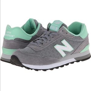 NIB New Balance wl515phg wl515 gray mint sneakers